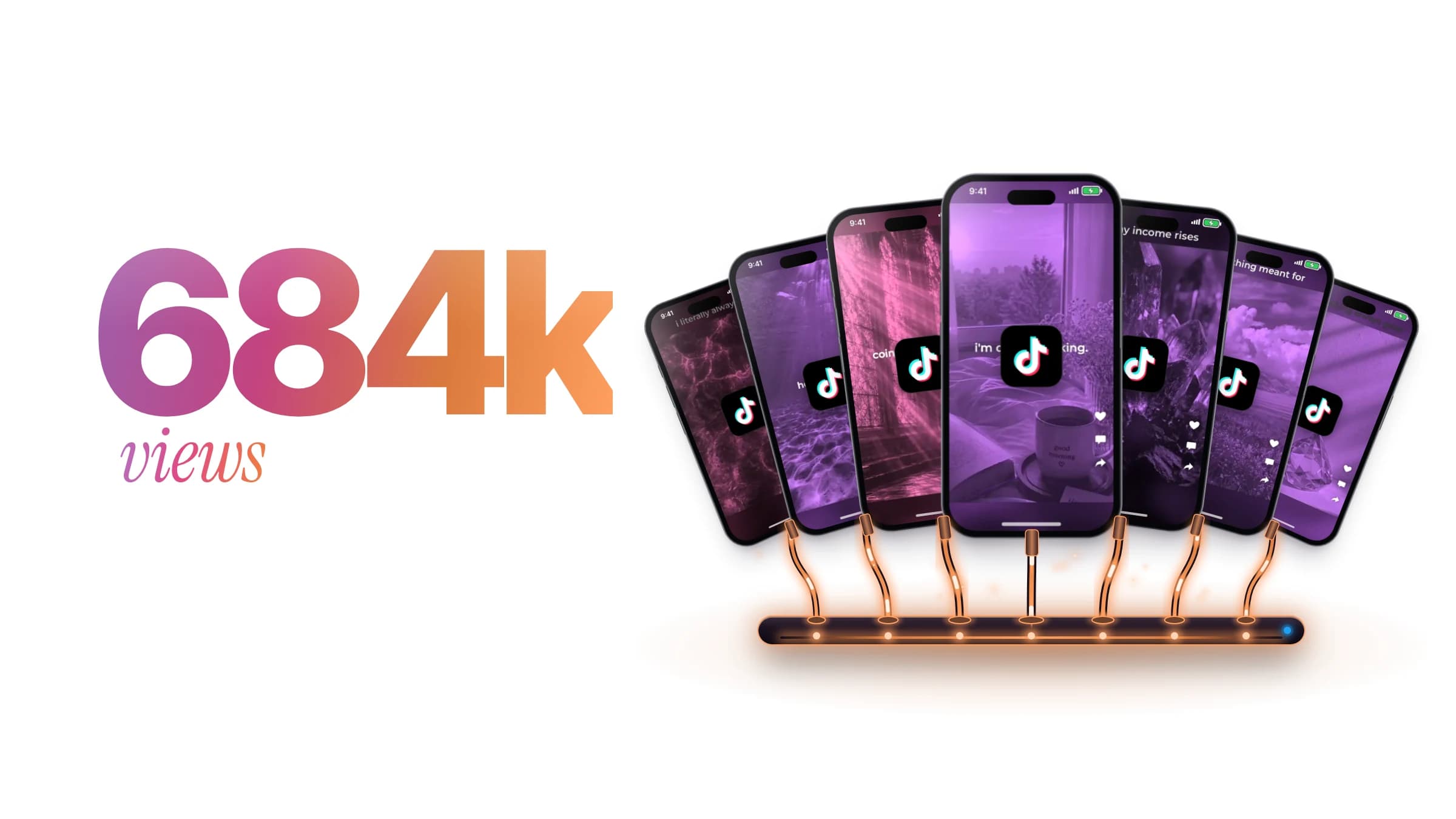 DreamWall Factory: 684 000 zhliadnutí a sedem nabíjaných iPhonov, ktoré samy zverejňujú posty na TikToku