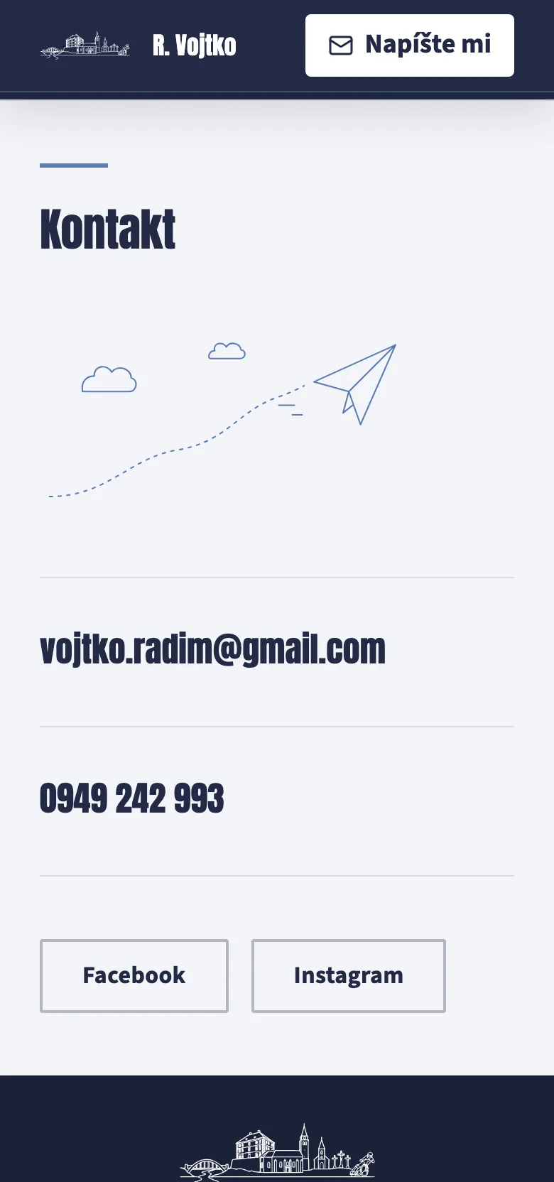 Kontakt na radimvojtko.sk na telefóne